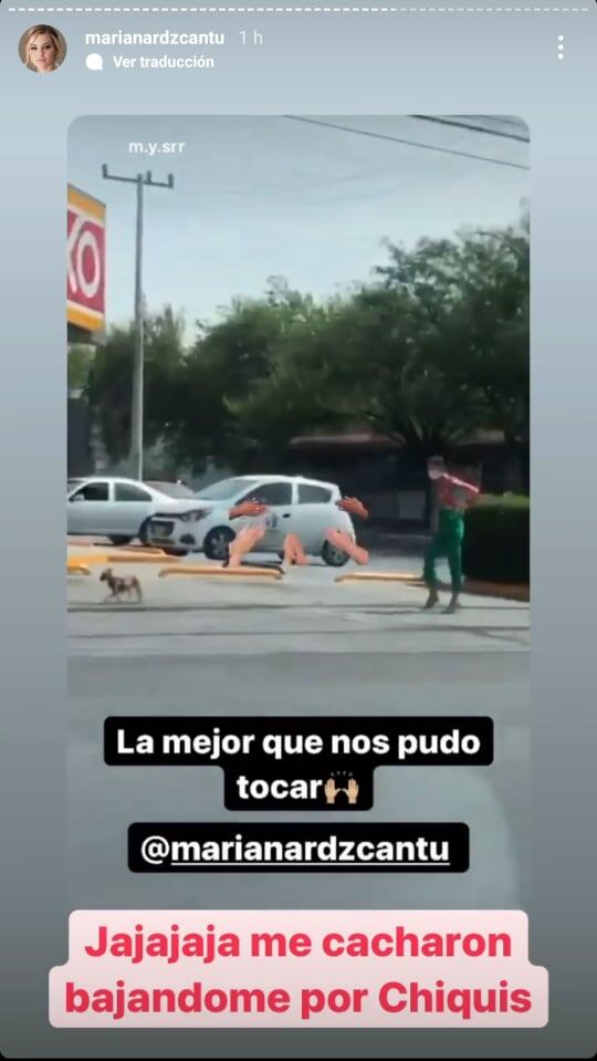 Captan a Mariana Rodríguez