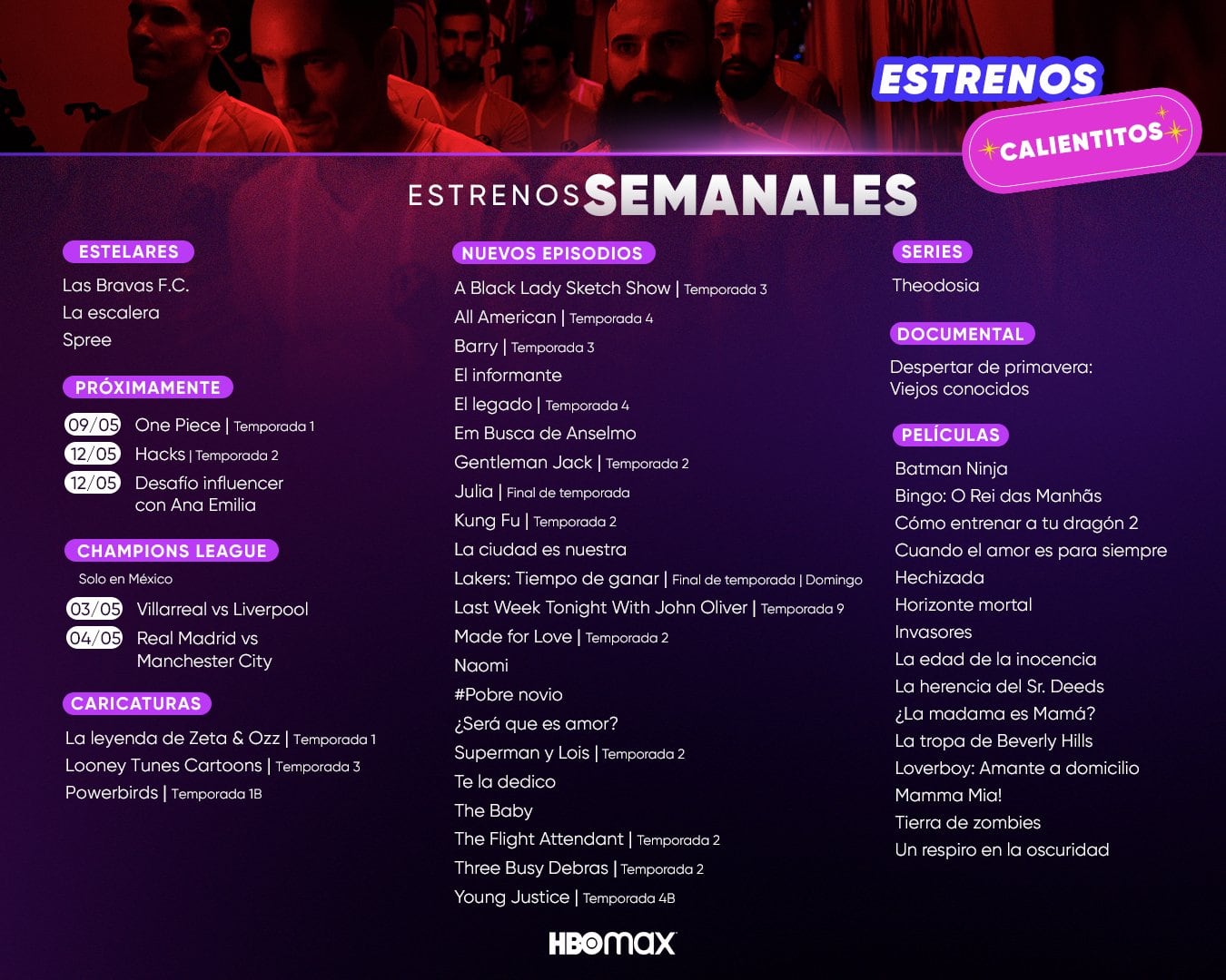Estrenos HBO Max