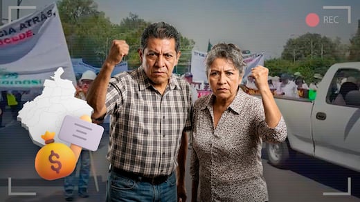 Jubilados marchan al Senado en CDMX contra la reforma de pensiones