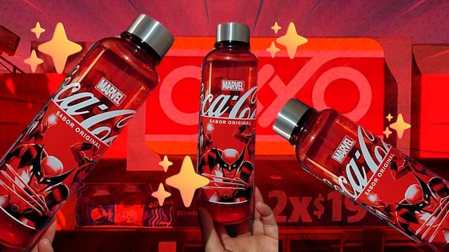 Termos de Coca-Cola y Marvel en Oxxo