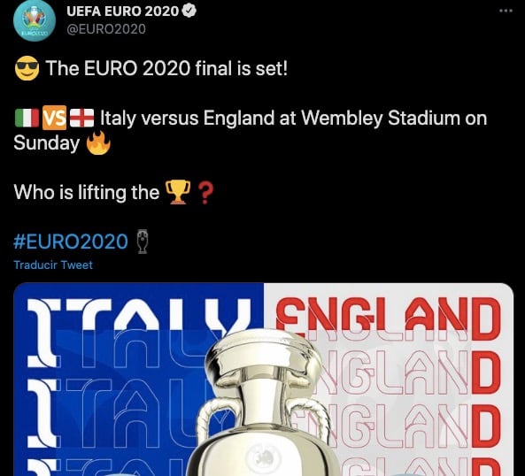 Inglaterra vs Italia, la final de la UEFA Euro 2021