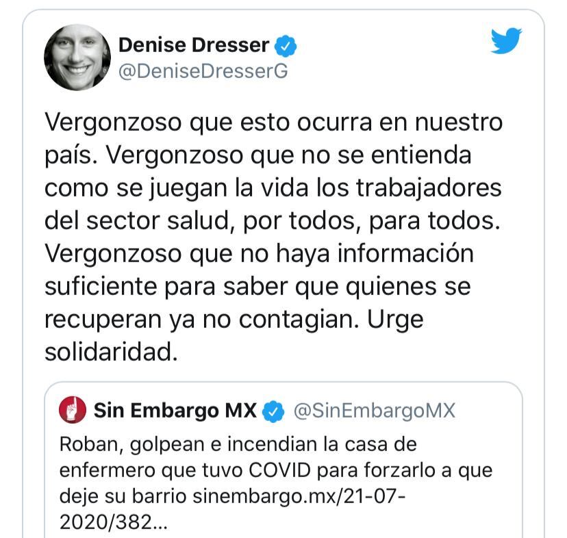 Tuit de Denise Dresser