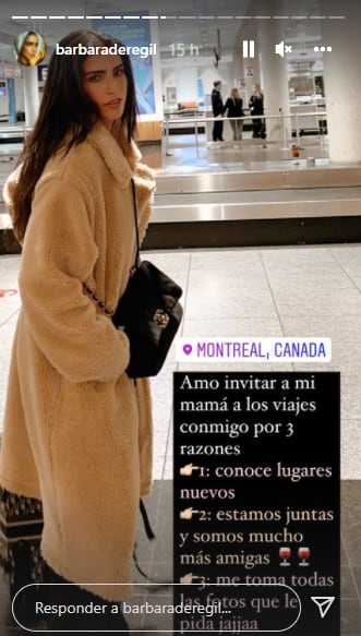 Bárbara de Regil dice porqué lleva a su mamá a sus viajes.