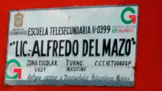 Telesecundaria Alfredo del Mazo. Asesinato.