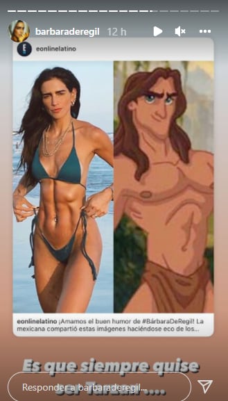 Bárbara de Regil es comparada con Tarzán.