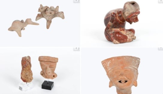 Piezas mexicanas en subasta de Francia