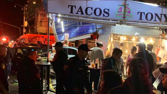 Puesto de tacos en la Narvarte