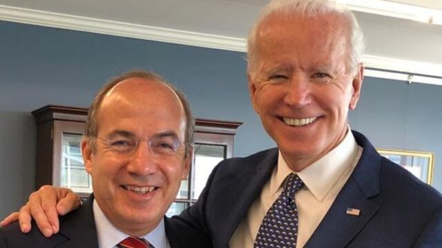 Felipe Calderón y Joe Biden