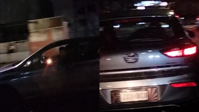 Auto que disparó contra familia en Tlalpan