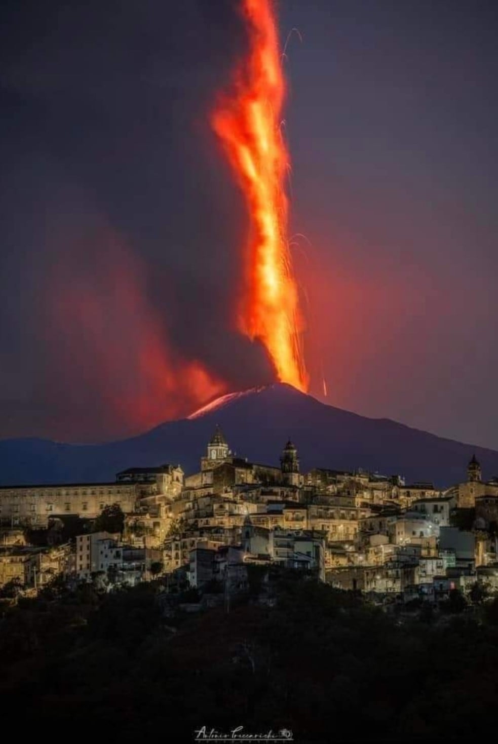 Erupción del volcán Etna en imágenes
