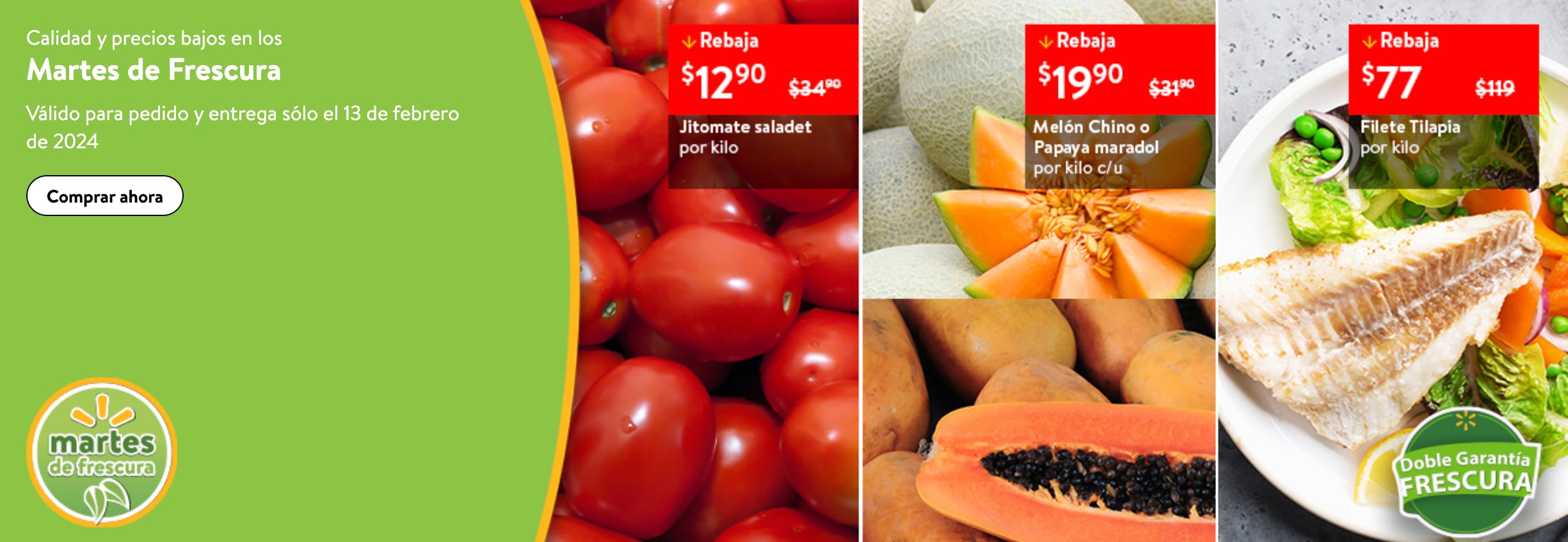 Estas son las primeras ofertas del Martes de Frescura Walmart 13 de febrero 2024