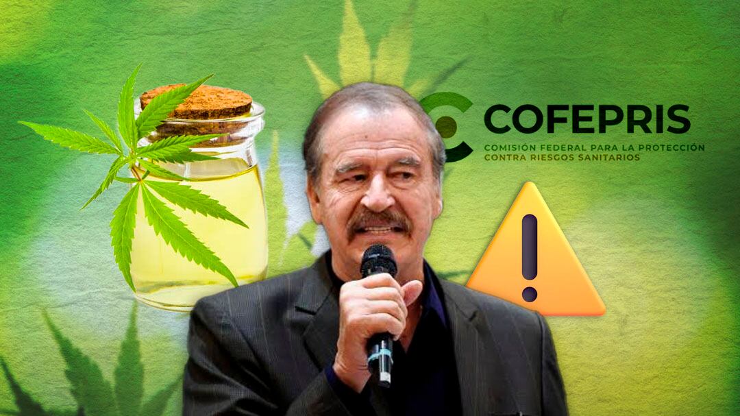 Cofepris alerta por venta ilegal de productos con CBD y la marca de Vicente Fox está en la advertencia