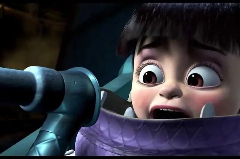 Boo de Monsters Inc, película de Pixar