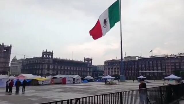Zócalo 29 de mayo por la mañana