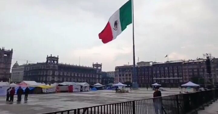 Zócalo 29 de mayo por la mañana