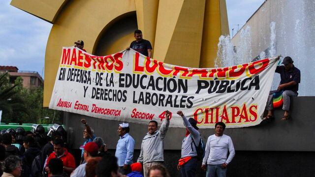 Protesta de CNTE. Advertencias.