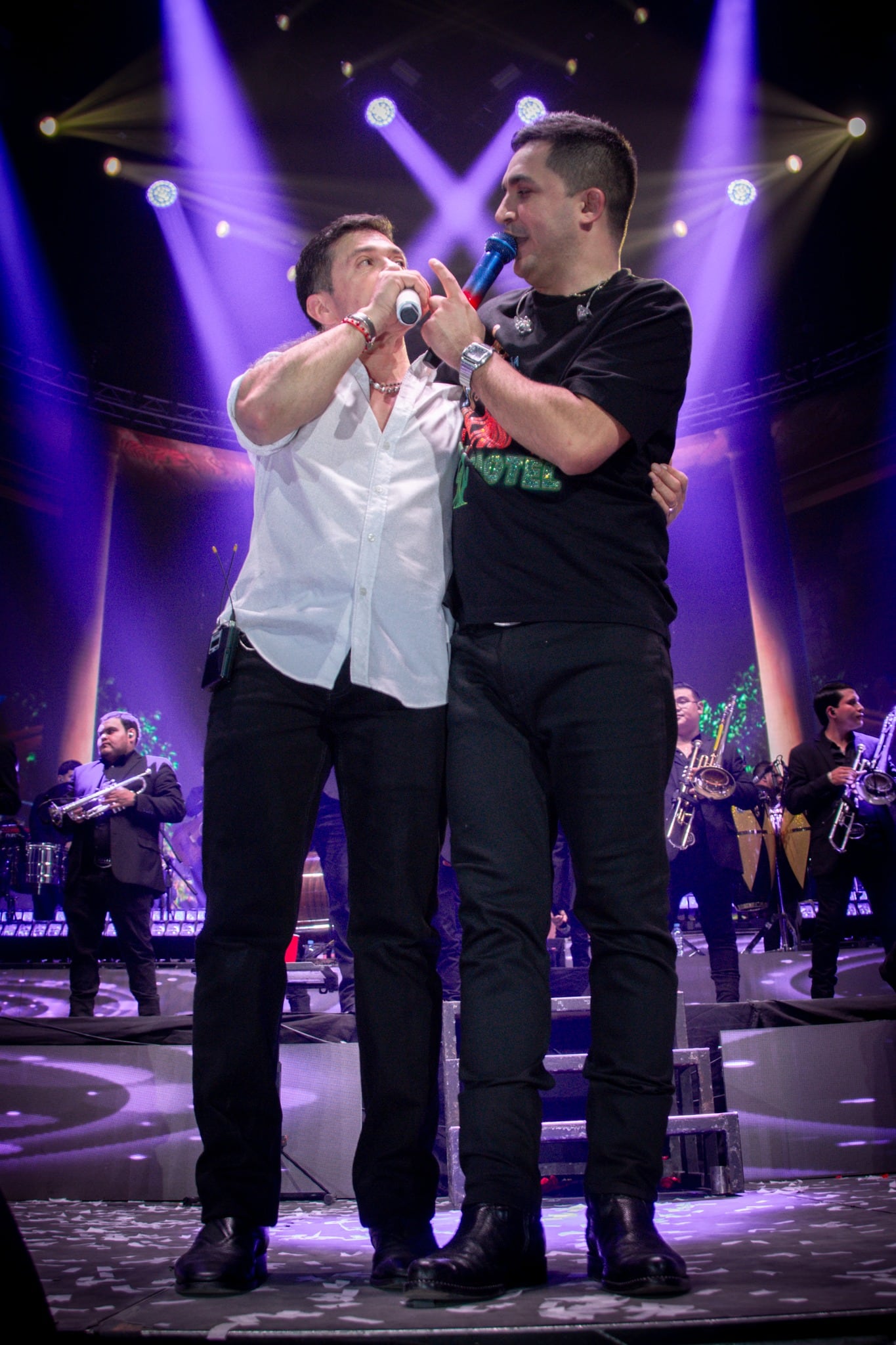 Josi Cuen y Jorge Medina en concierto.