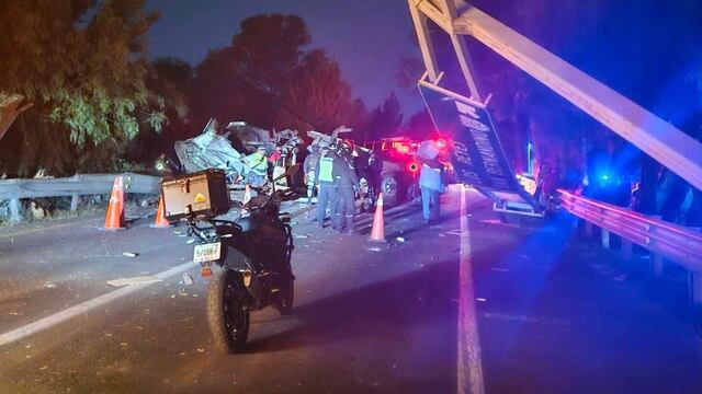 Accidente autopista Peñón-Texcoco
