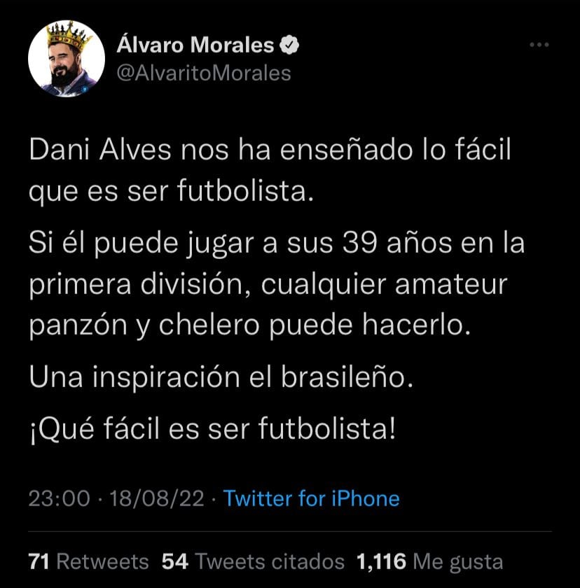 Álvaro Morales.