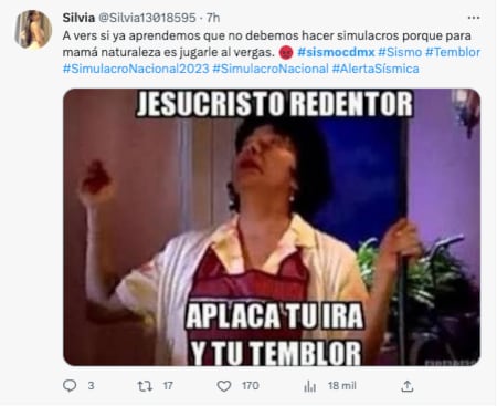 Memes por sismo antes del Simulacro Nacional 2023