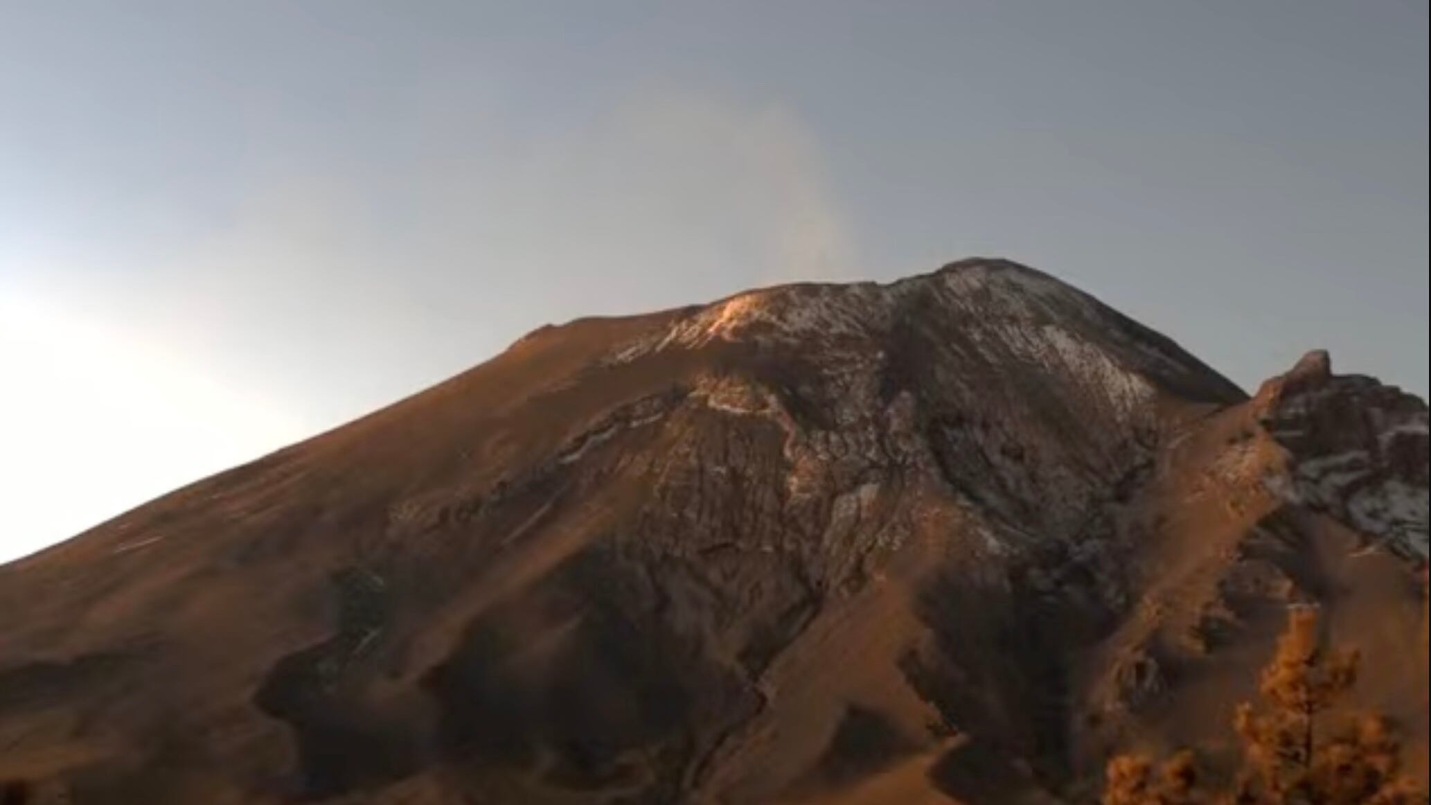 Volcán Popocatépetl hoy 25 de febrero: Amanece con actividad leve