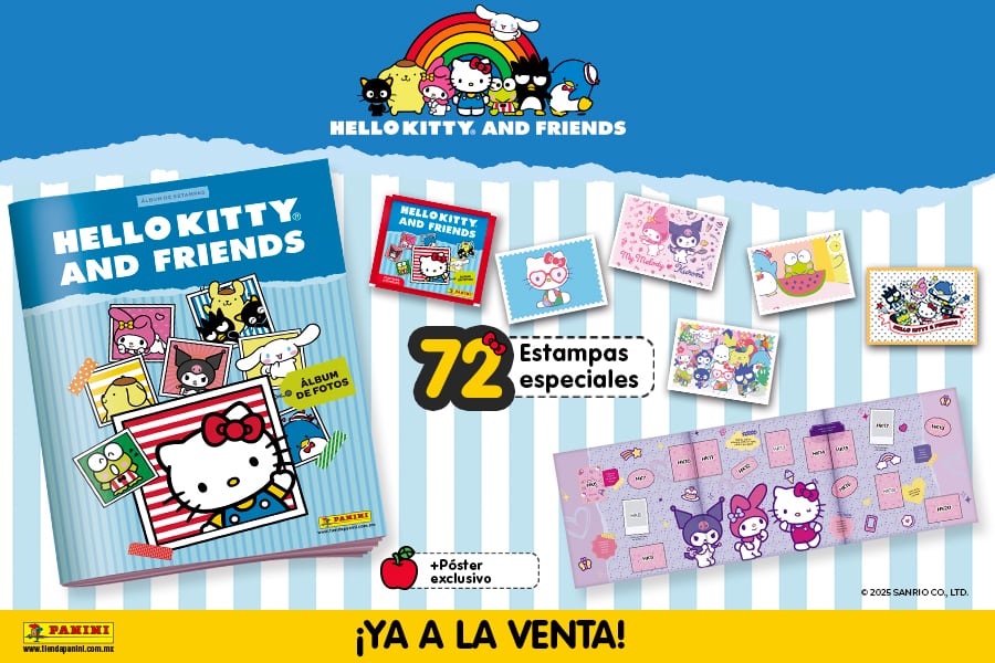 Nuevo álbum de estampas de Hello Kitty and Friends de Panini