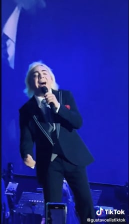 Cristian Castro en concierto de Caracas, Venezuela.