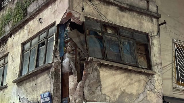 Derrumbe en Calzada de los Misterios