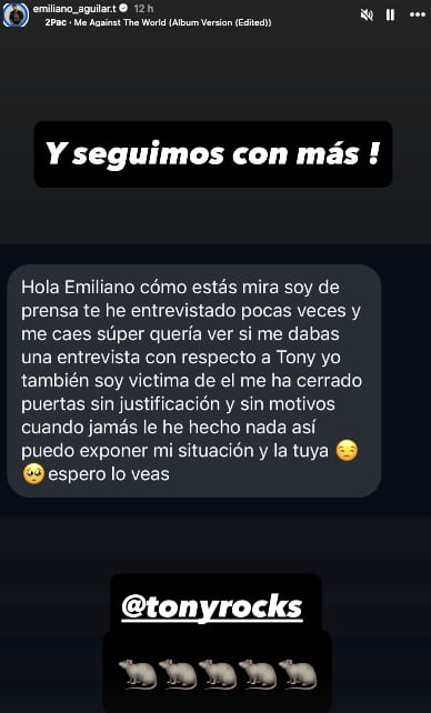 Emiliano Aguilar inicia cacería contra Tony Rocks