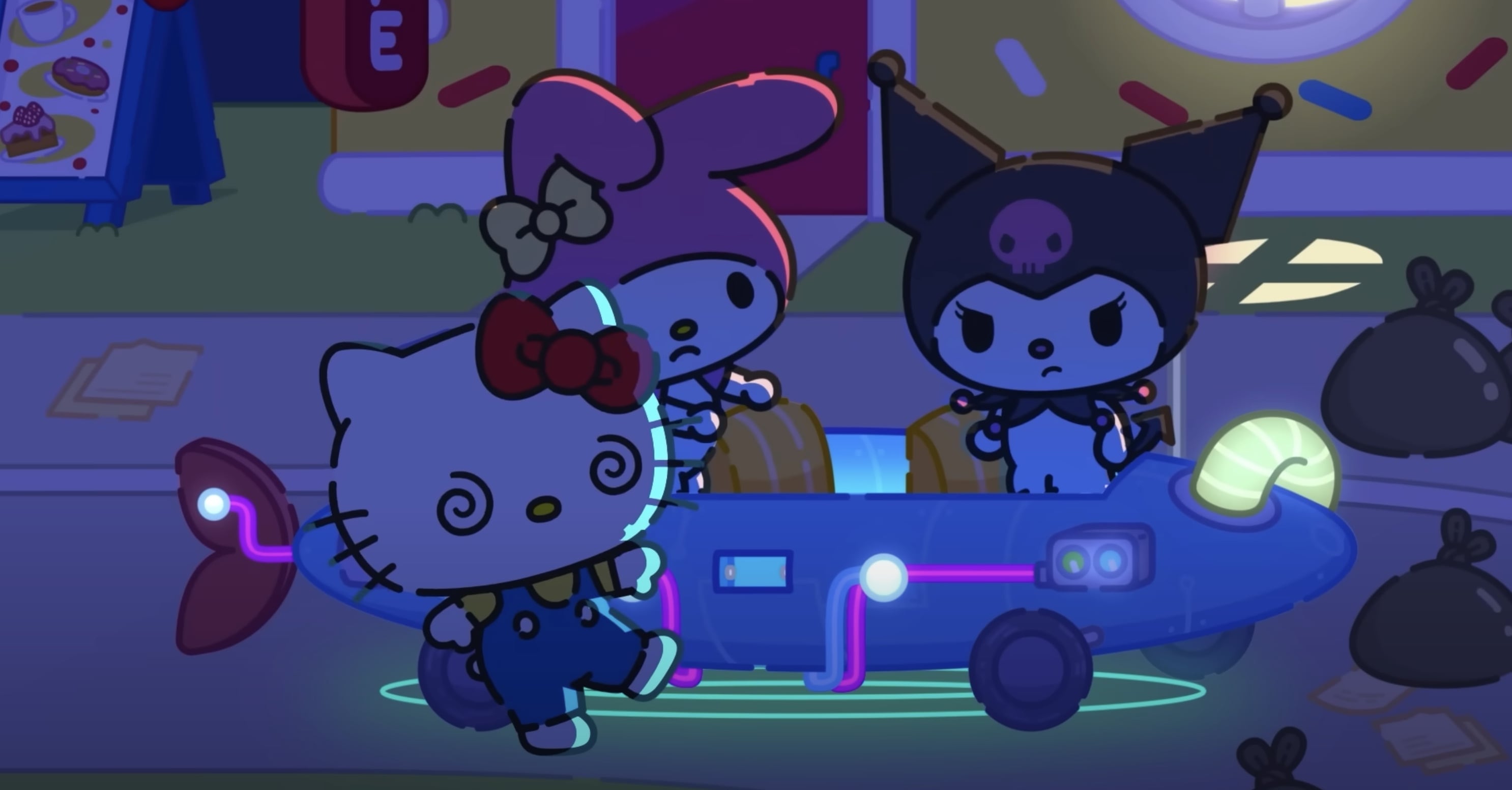 Hello Kitty de paseo con sus amigos