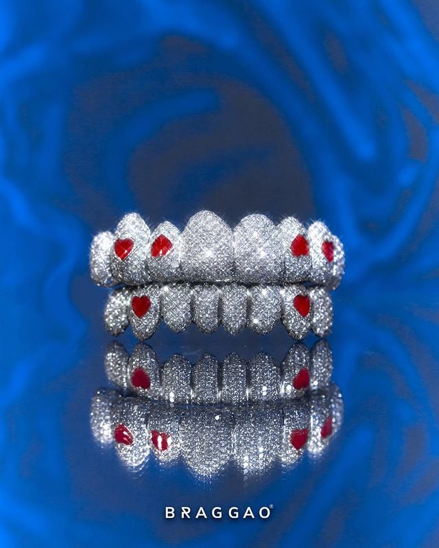 Grillz de diamante de Peso Pluma