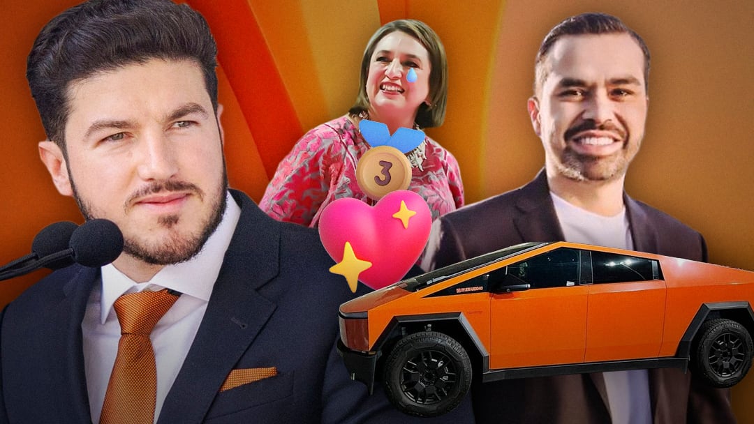 Samuel García se olvida de los escándalos y promete rifar su Cybertruck si Jorge Álvarez Máynez rebasa a Xóchitl Gálvez
