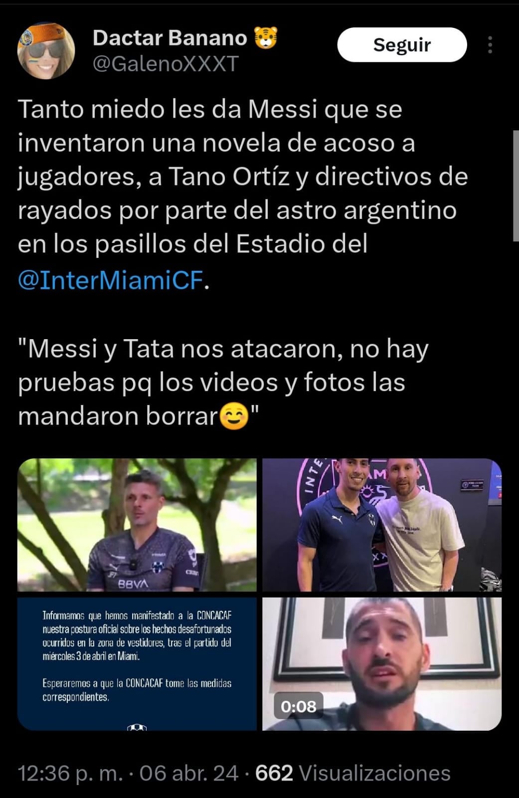 Teoría sobre el miedo de Rayados a Messi.