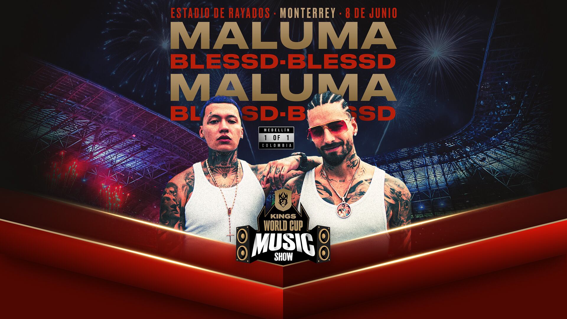 Maluma ¿A qué hora es su concierto? Dónde ver en vivo la final Kings World Cup del Estadio BBVA