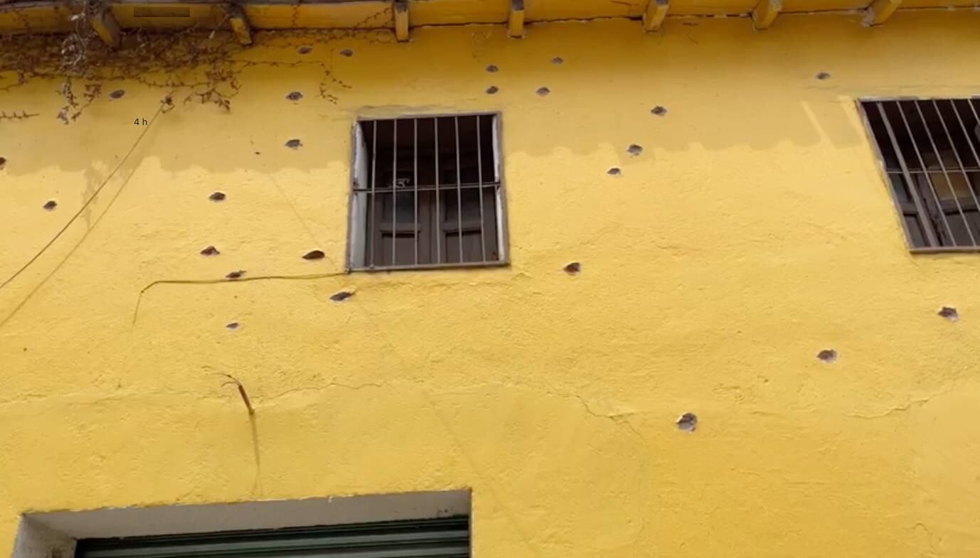 Casa baleada en Chichihualco