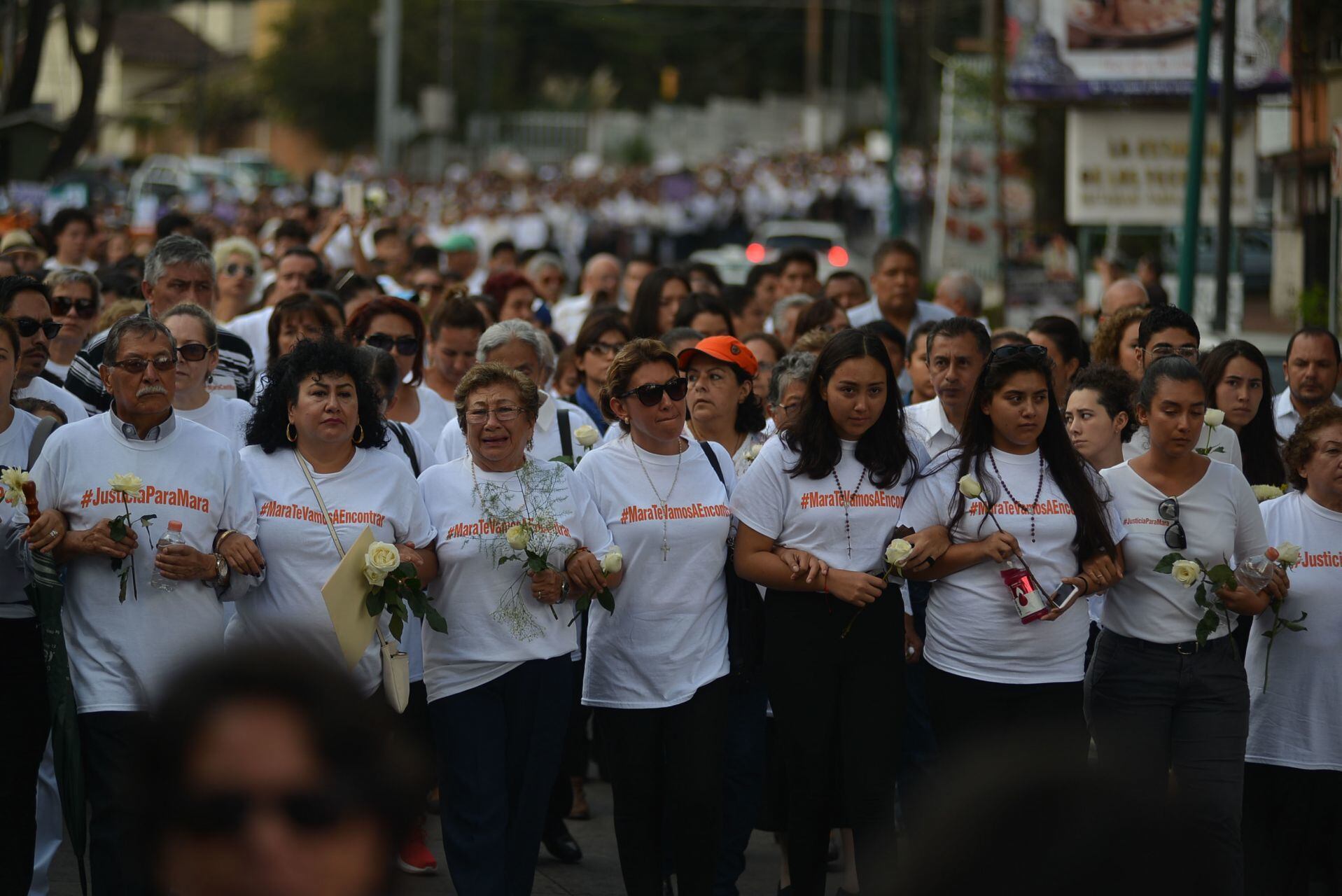 Protesta por Mara en 2017