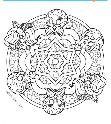 Mandalas Día de Muertos 2024