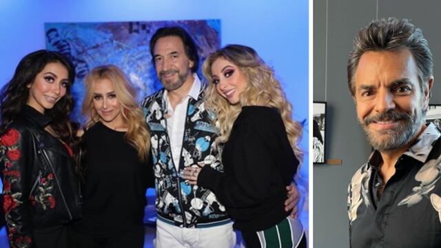 Marco Antonio Solís junto a sus hijas / Eugenio Derbez
