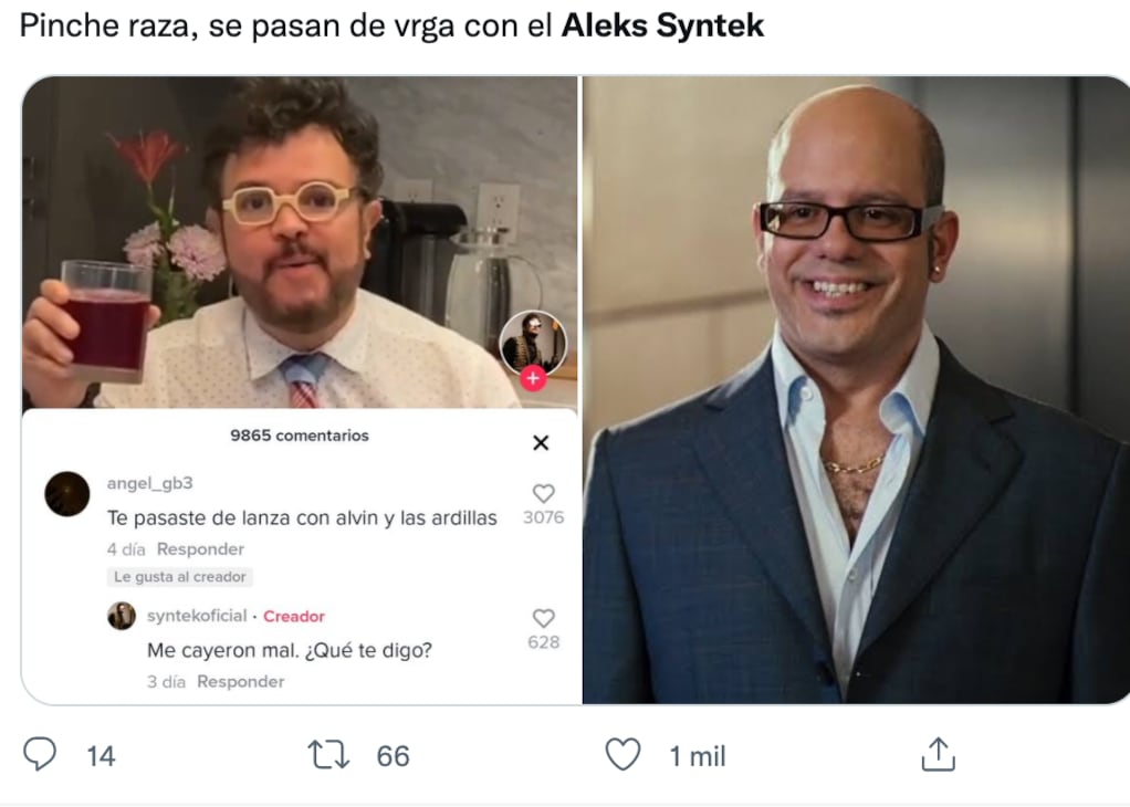 Memes de Aleks Syntek y la canción de 'La Costeña'