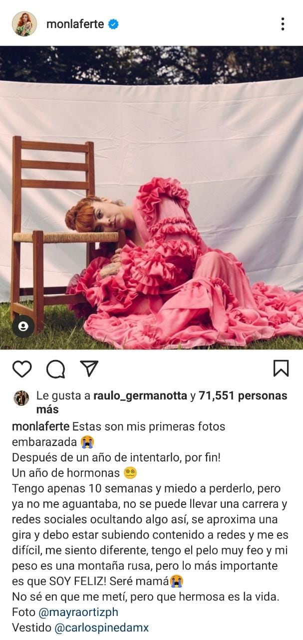 Publicación de Instagram