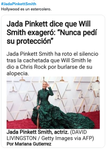 Reacciones misóginas hacia Jada Pinkett Smith
