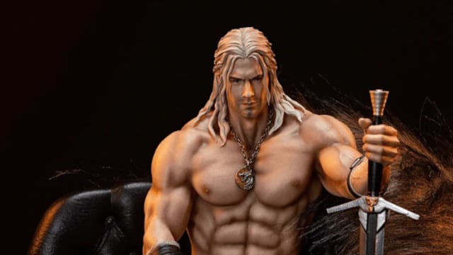 ESTA ES LA FIGURA DESNUDA DE HENRY CAVILL COMO GERALT DE RIVIA EN THE WITCHER