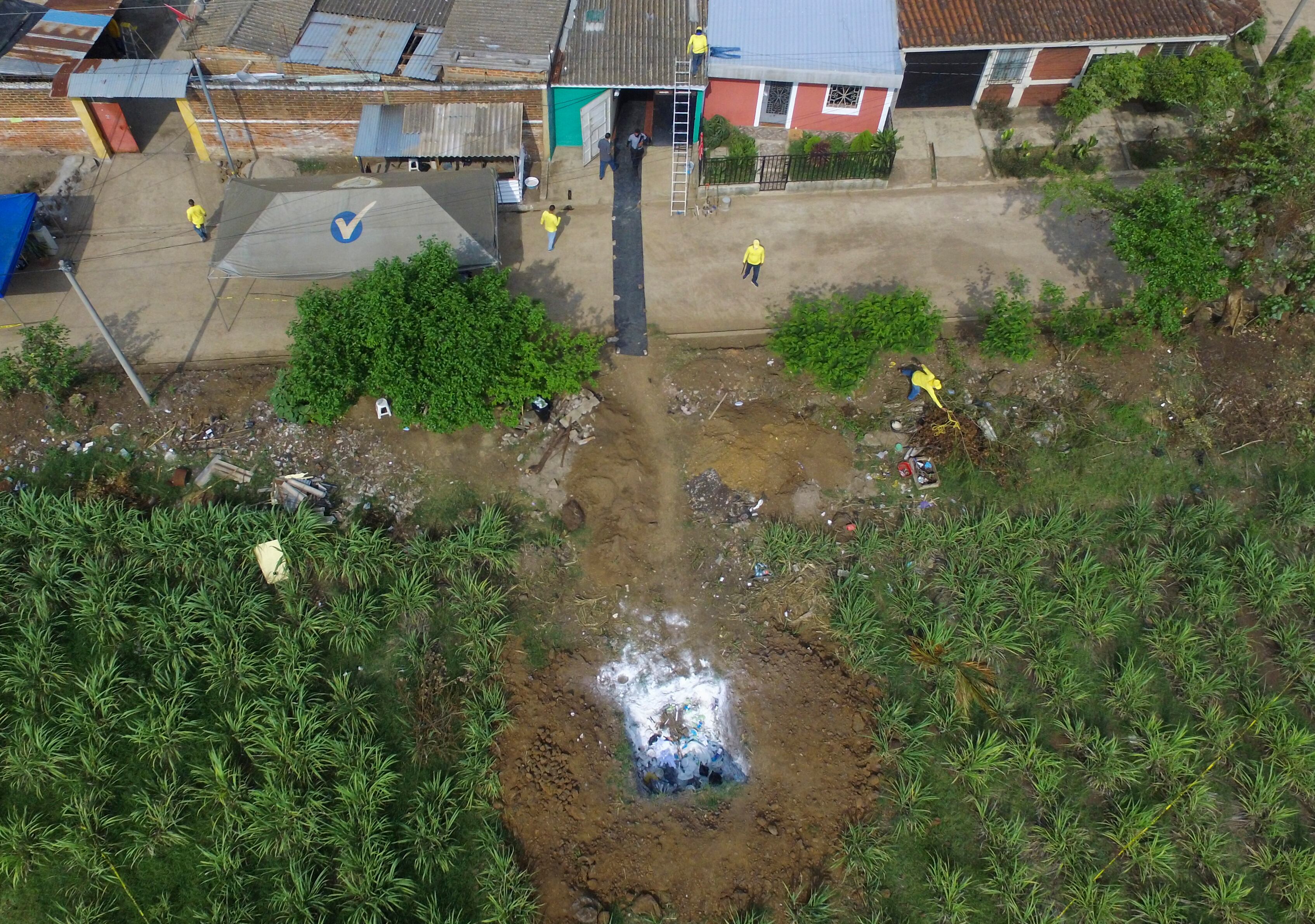 Zona de la casa del ‘Psicópata de Chalchuapa’ .
