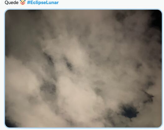 Memes "funan" a las nubes por tapar el eclipse lunar y la luna de sangre 2022