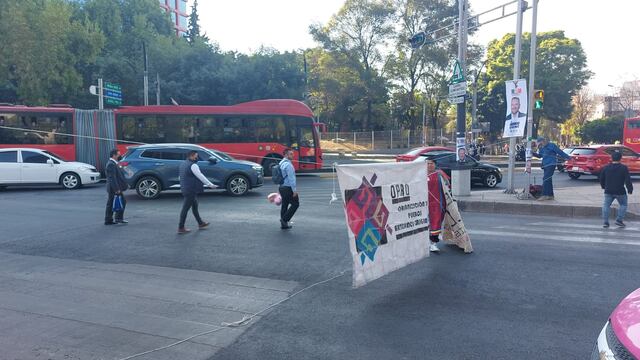 Bloqueo en Paseo de la Reforma
