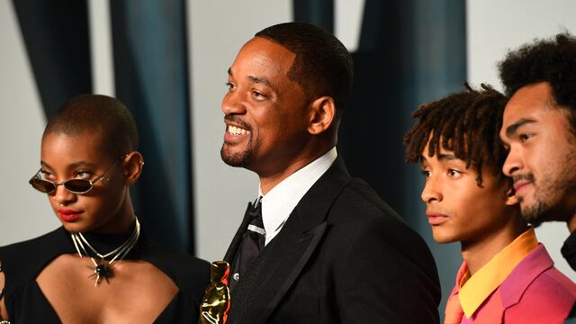 Will Smith y su familia en los Oscar 2022