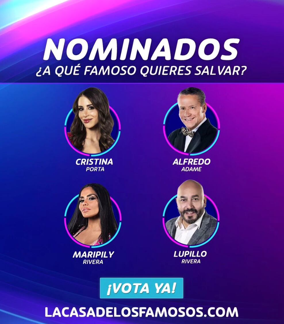 Nominados al 24 de marzo de La Casa de los Famosos 2024 de Telemundo