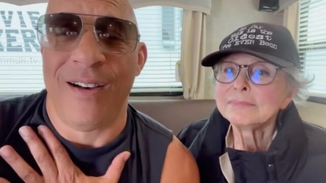 Rita Moreno y Vin Diesel