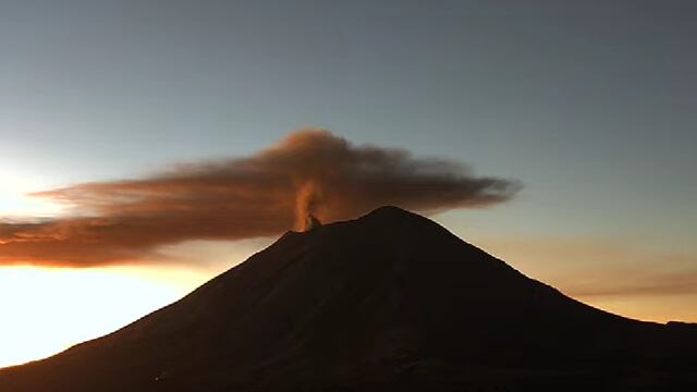 Volcán Popocatépetl el 18 de diciembre