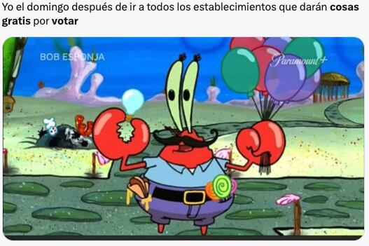 Los memes ya planean la ruta de cosas gratis por votar en estas elecciones del 2 de junio